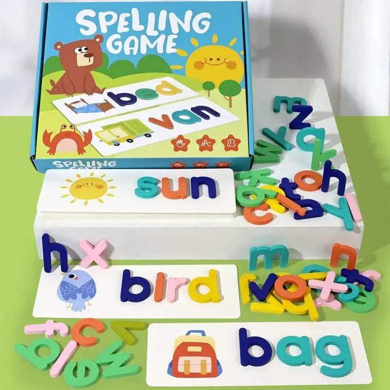  Smart Wooden Alphabet Blocks Spelling Game Toyland EU -  ToylandEU™
