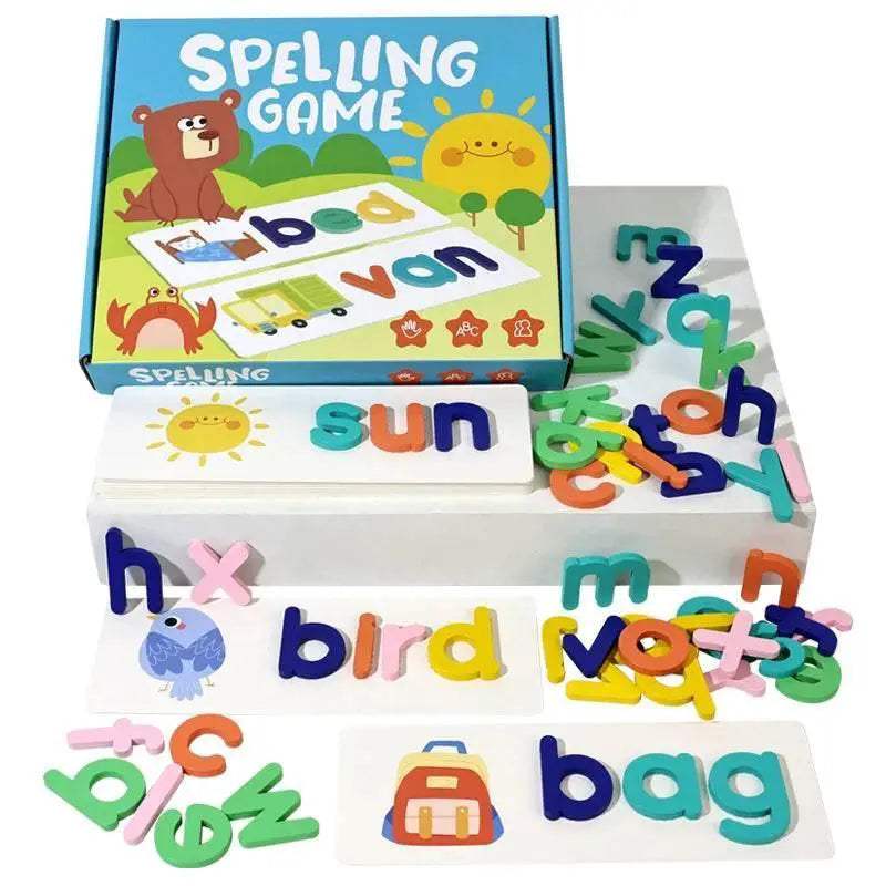  Smart Wooden Alphabet Blocks Spelling Game Toyland EU -  ToylandEU™