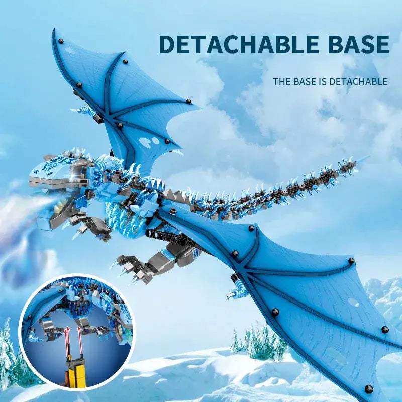Smaug Dragon Building Blocks Display Stand 1186 Pieces - ToylandEU