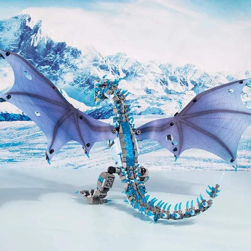 Smaug Dragon Building Blocks Display Stand 1186 Pieces - ToylandEU