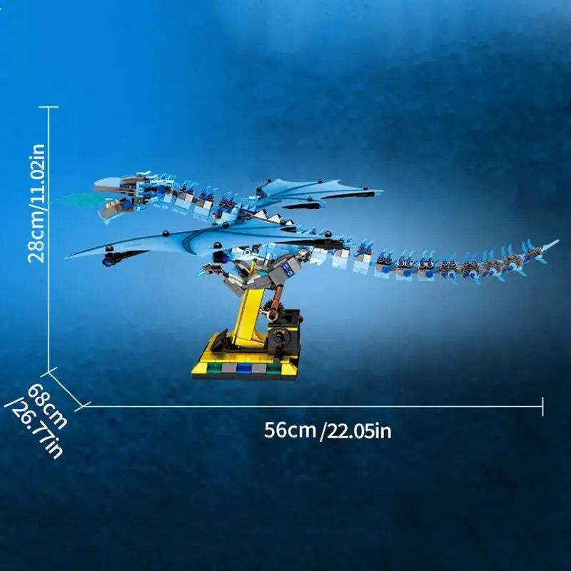 Smaug Dragon Building Blocks Display Stand 1186 Pieces - ToylandEU