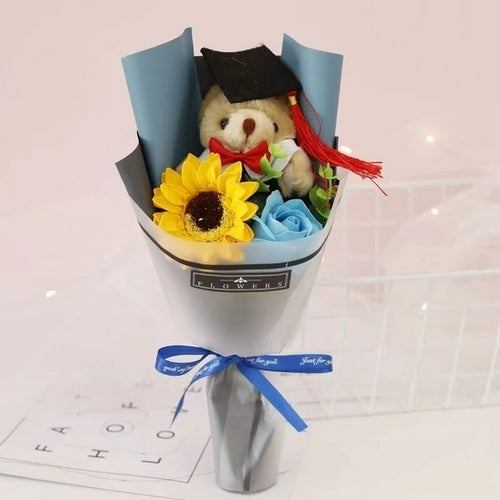 DIY Smiley Sunflower Plush Bouquet for Graduation and Celebrations ToylandEU.com Toyland EU