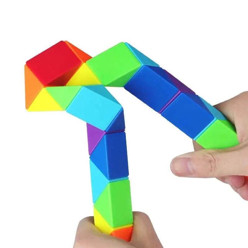 Magic Snake Cube Twist Puzzle 72/48/36/24 Wedges Brain Teaser Games For Kids Montessori Educational Toys Spielzeuge Kinder - ToylandEU