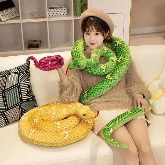  Snake Plush Toy Lifelike Realistic Python Home Decor -  ToylandEU™