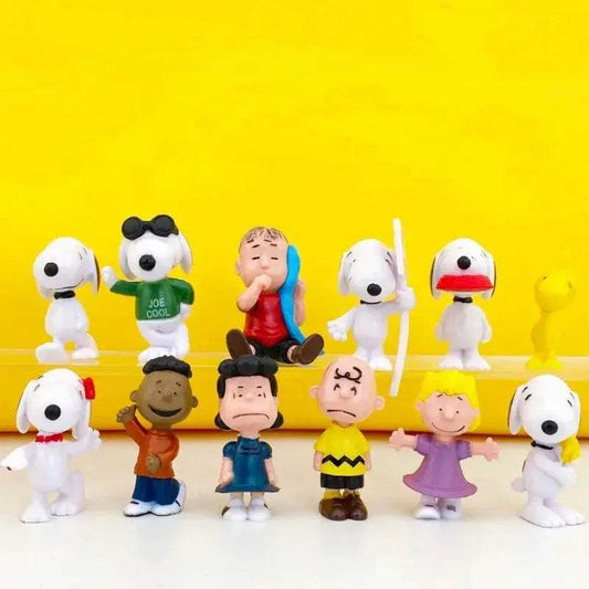  Snoopy Action Figures For Car Desk Decor Set Bandai -  ToylandEU™