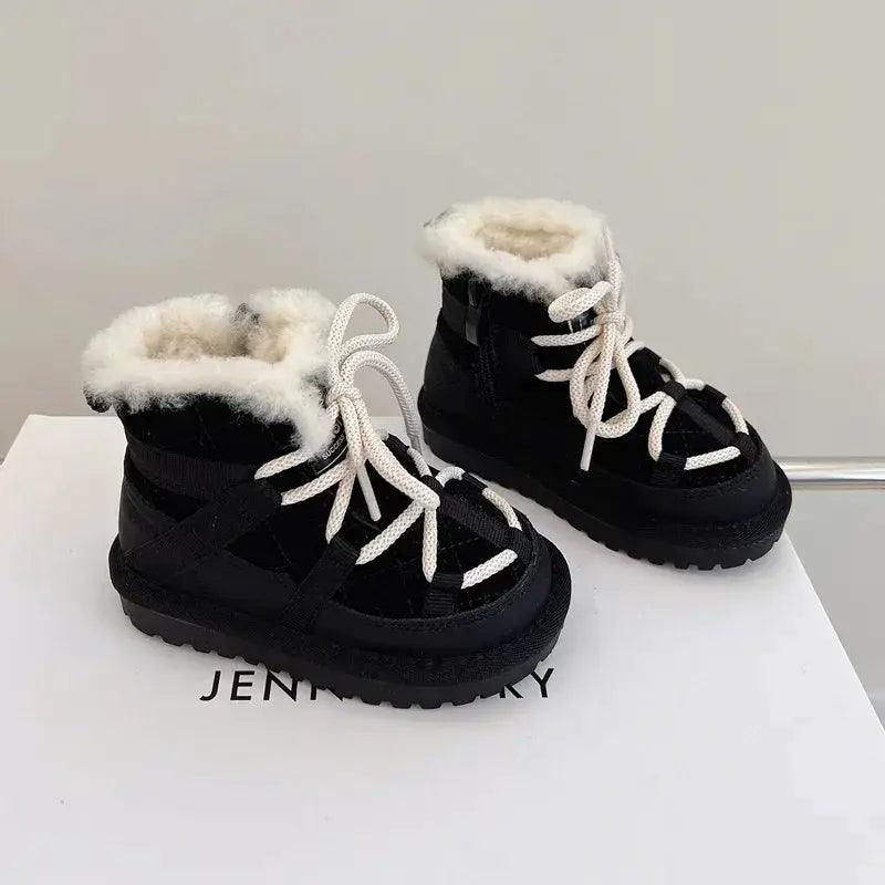  Genuine Leather Winter Snow Boots For Toddlers Non Slip -  ToylandEU™