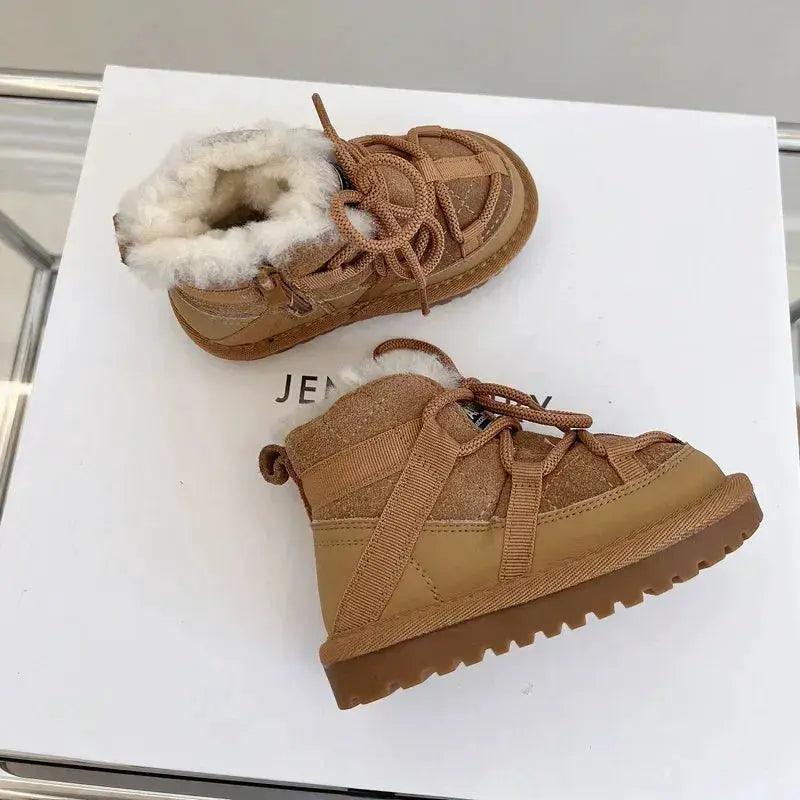  Genuine Leather Winter Snow Boots For Toddlers Non Slip -  ToylandEU™