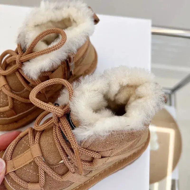  Genuine Leather Winter Snow Boots For Toddlers Non Slip -  ToylandEU™