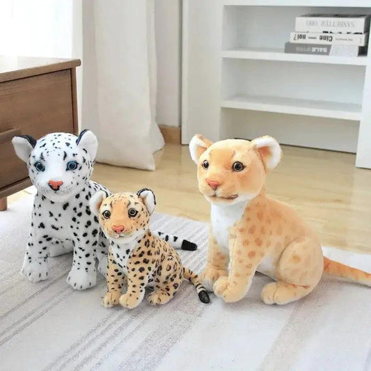  Snow Leopard Plush Toy Lifelike Room Decor Gift -  ToylandEU™
