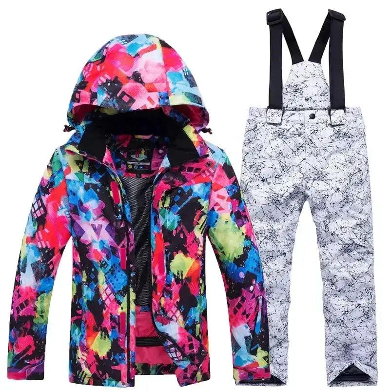  Kids Snow Suit Waterproof Windproof Winter Ski Outfit -  ToylandEU™
