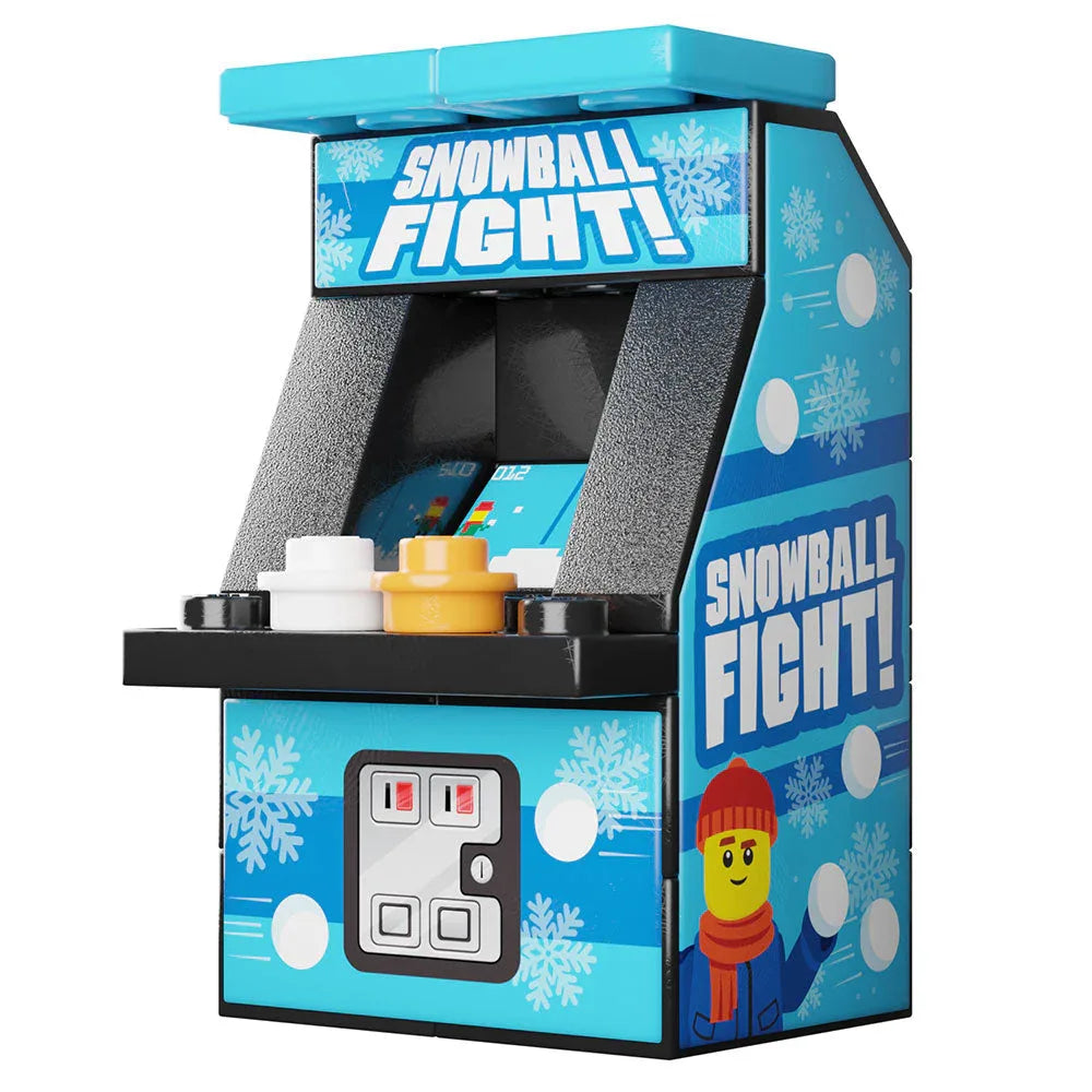 Snowball Fight Arcade Machine made using LEGO parts - B3 Customs - ToylandEU