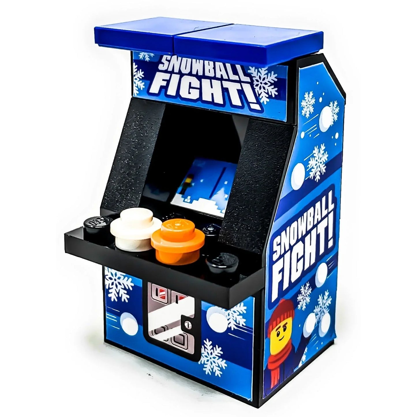 Snowball Fight Arcade Machine made using LEGO parts - B3 Customs - ToylandEU