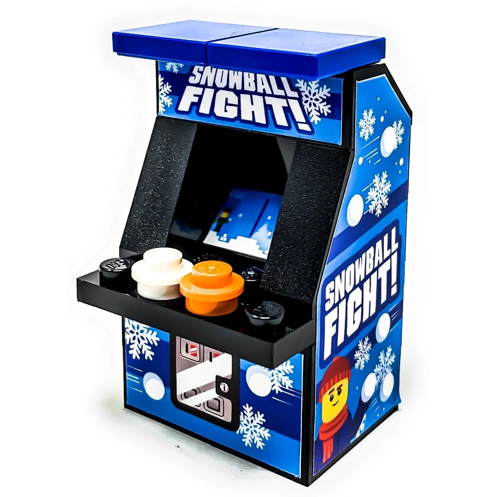 Snowball Fight Arcade Machine made using LEGO parts - B3 Customs - ToylandEU