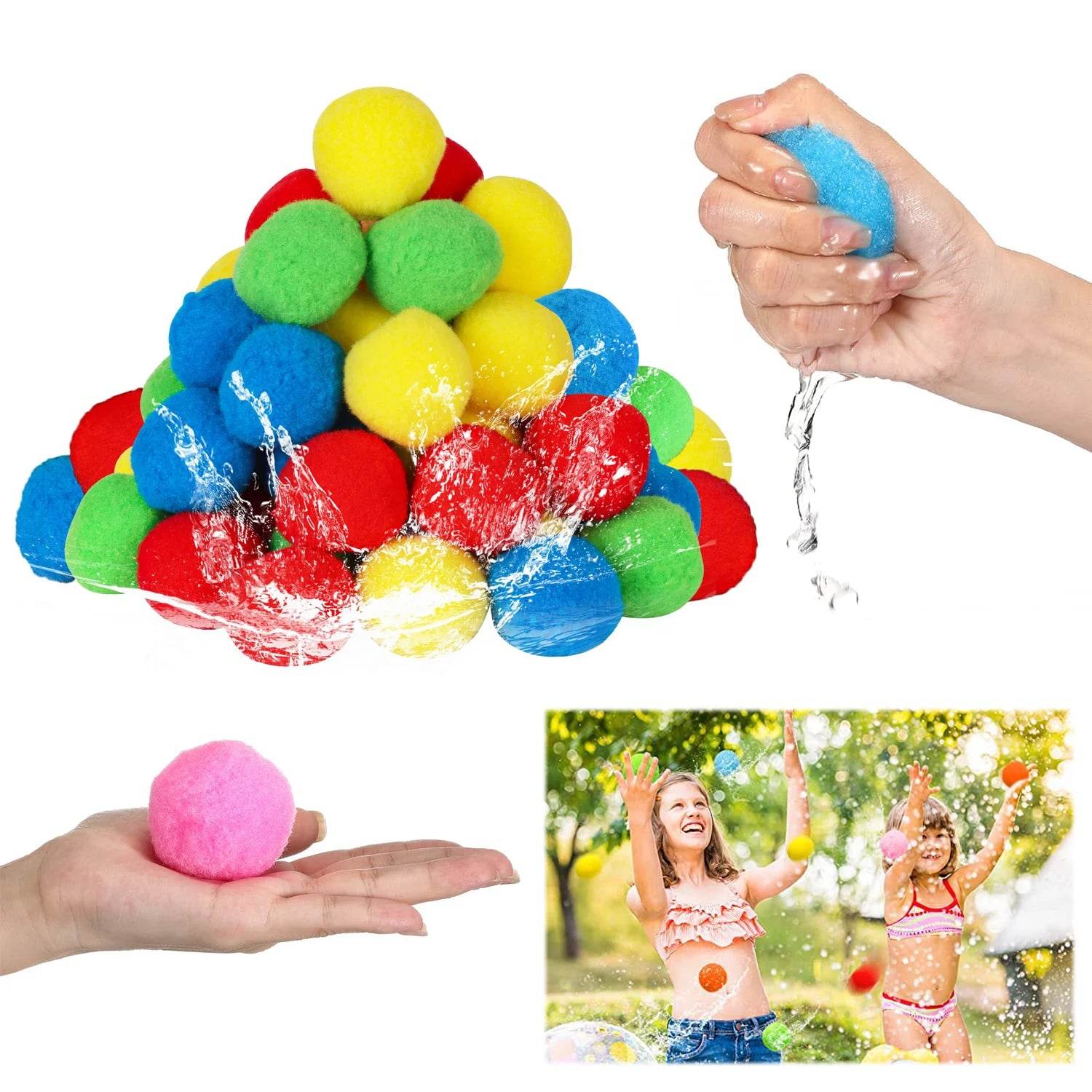 Snowballs Water Balls for Children Summer Outdoor Sports Toys Swimming Pool Beach Water Play Soft Safe Group Game Toy TMZ - ToylandEU