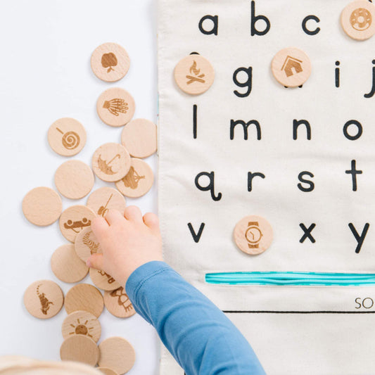 Alphabet Playmat | Montessori Letters | Portable Foldable | Ages 3 Plus
