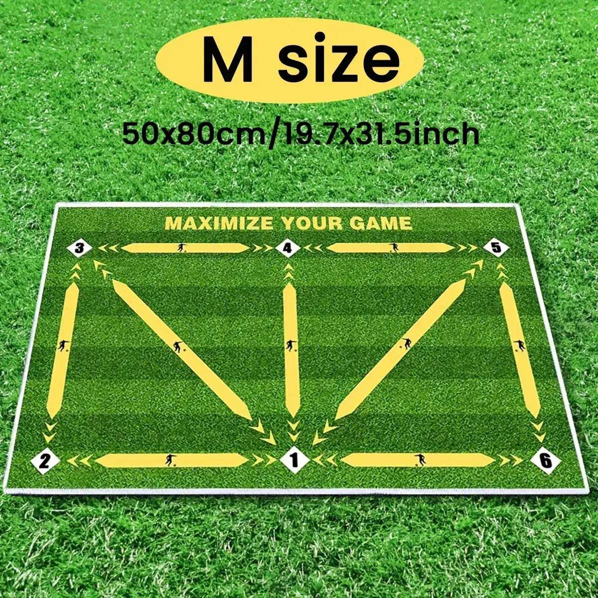 Soccer Ball Control Training Mat With Stable Silent Rubber Base - ToylandEU