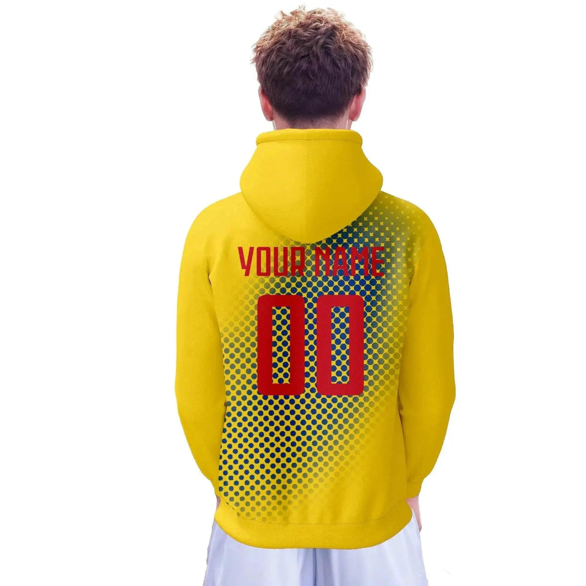  Personalized Colombia Soccer Hoodie for All Ages - Custom Name & Number 3D Printed Football Sweatshirt -  ToylandEU™