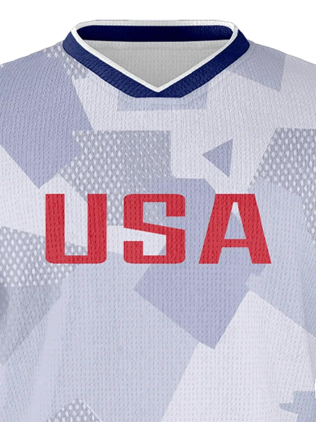  USA Youth Customizable Soccer Jersey Kit With Name & Number, Sublimation Knit Fabric Football Shirt -  ToylandEU™