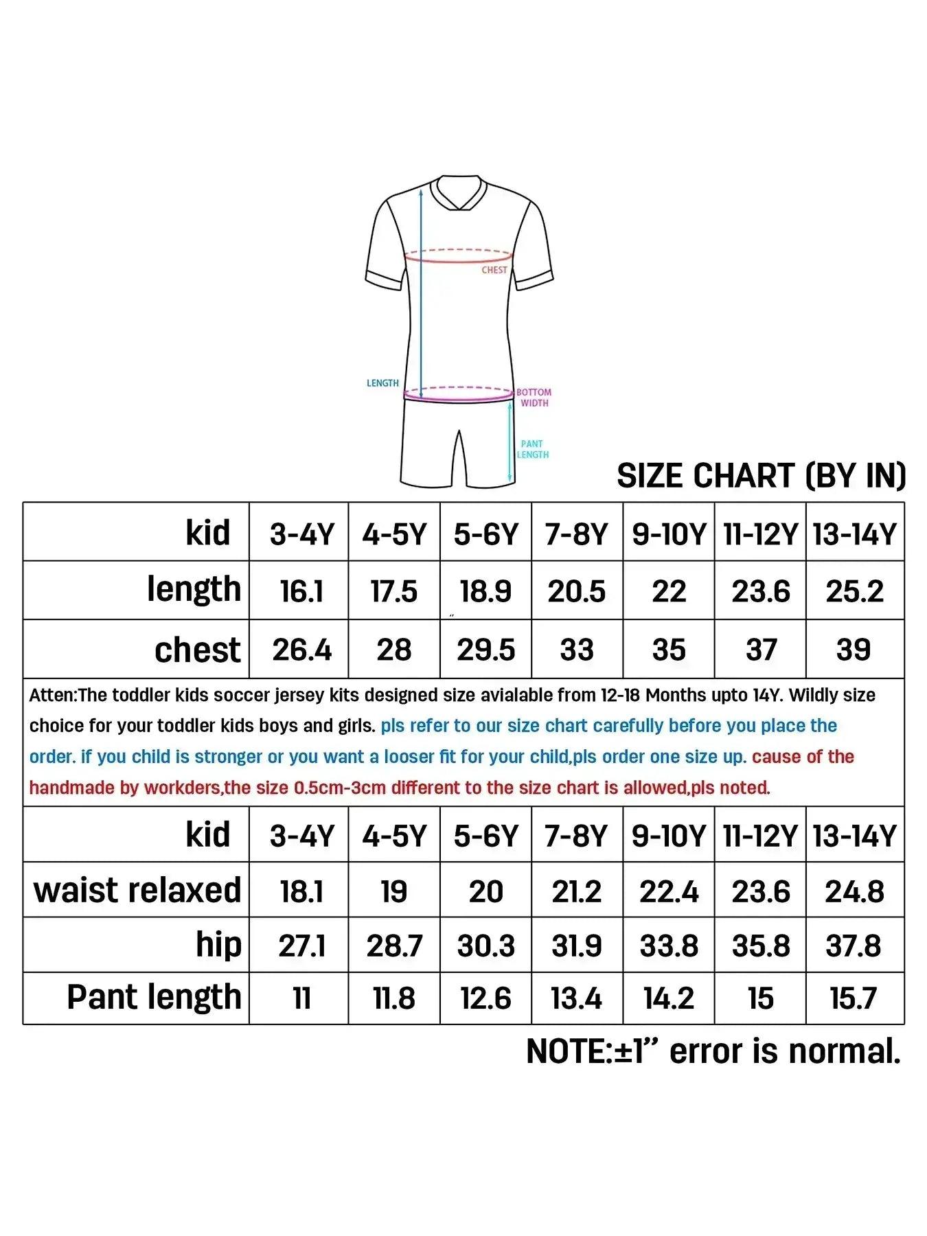  USA Youth Customizable Soccer Jersey Kit With Name & Number, Sublimation Knit Fabric Football Shirt -  ToylandEU™