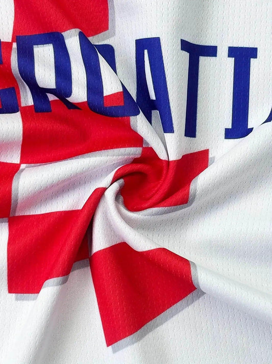  Youth Croatia Football Socce Jersey Set - Breathable Football Uniform with Number 10 for Kids -  ToylandEU™