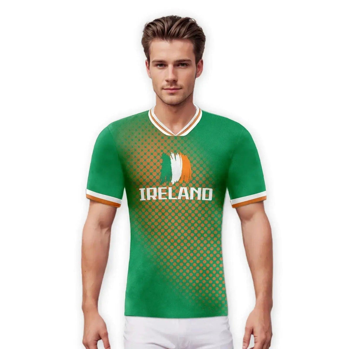  Custom Ireland Soccer Jersey Unisex Short Sleeve Polyester With Printed Name And Number -  ToylandEU™