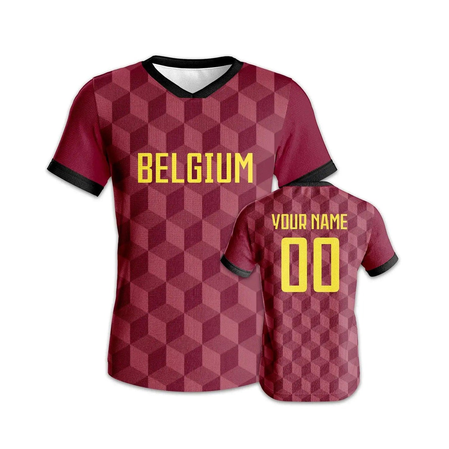  Custom Belgium Soccer Jersey QuickDry Personalized Name -  ToylandEU™