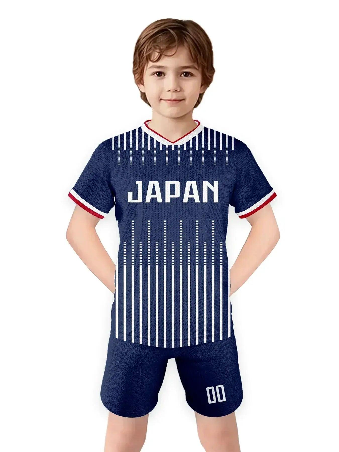  Youth Custom Soccer Jersey Kit With Name And Number Personalization Unisex Knit Sublimation Football Shirt Size 3-14Y -  ToylandEU™
