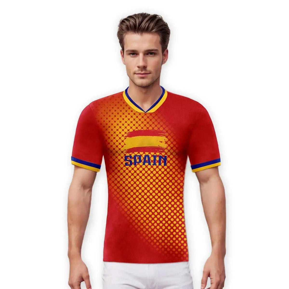  Custom Spain Soccer Jersey With Printed Name And Number Unisex Knit Football Shirt Breathable Quick Dry -  ToylandEU™