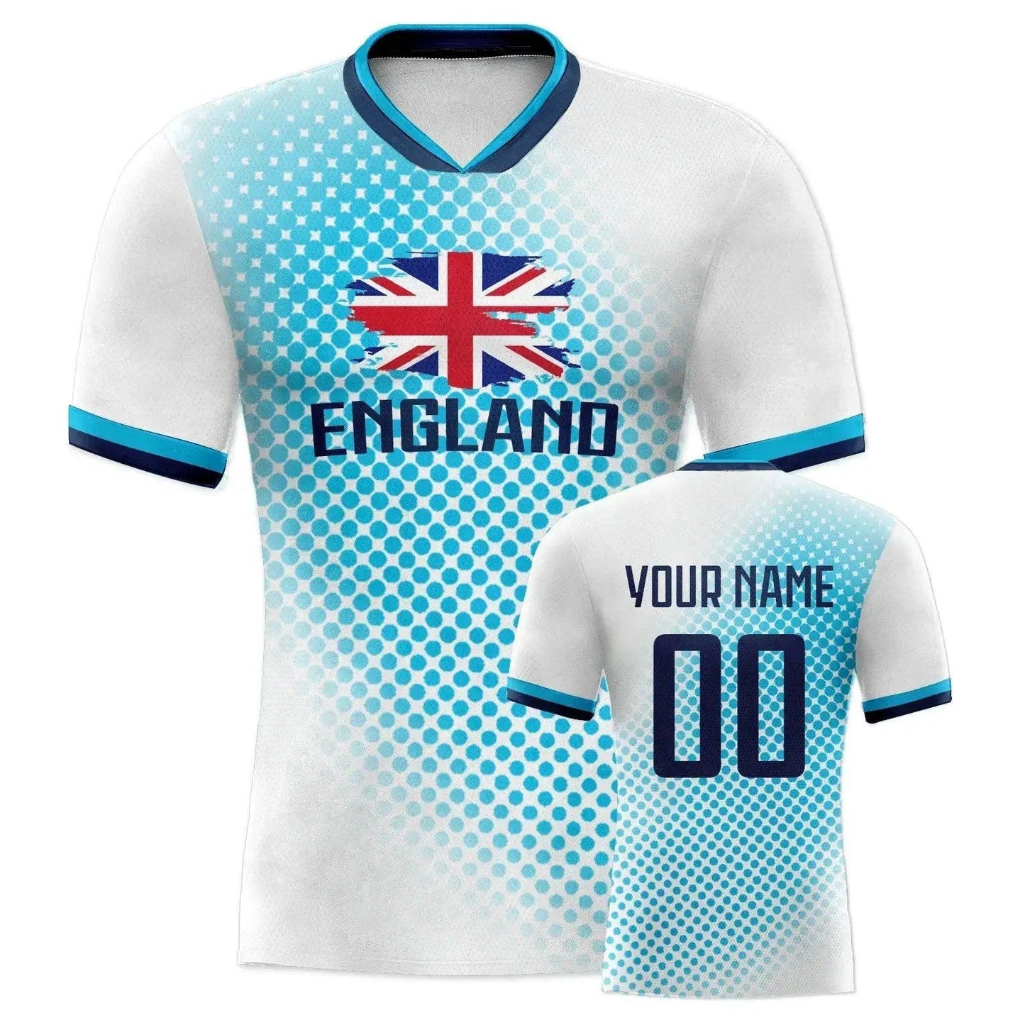  England Soccer Jersey Unisex Quick Dry Knit Football Shirt With Personalized Name And Number -  ToylandEU™