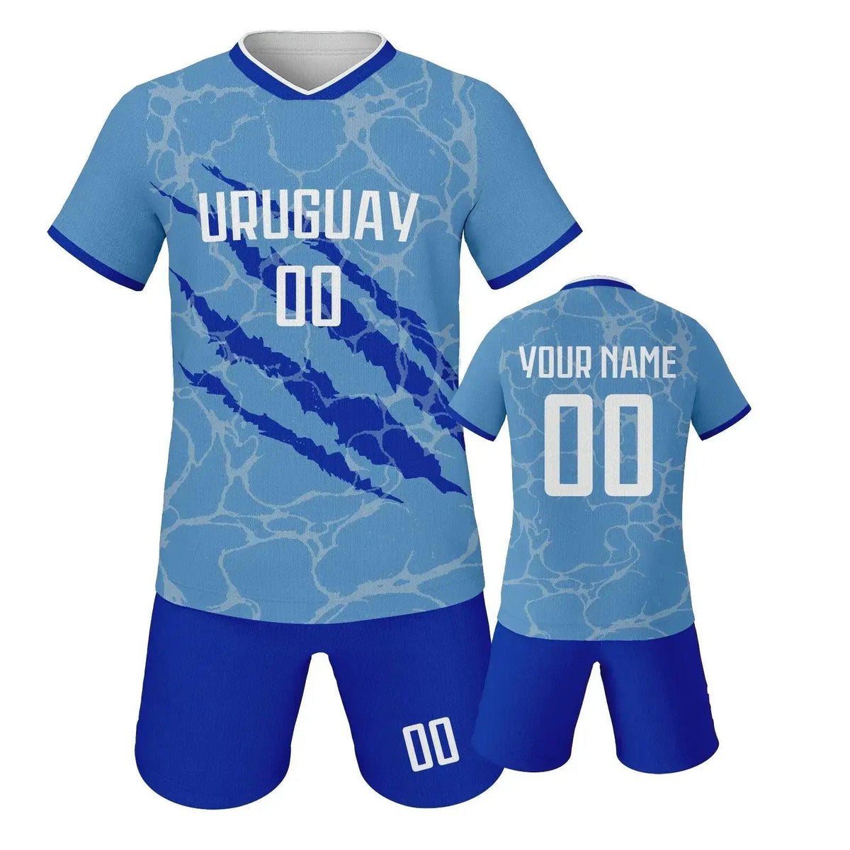  Custom Youth Soccer Jersey Set With Name And Number, Unisex Knit Kit For Ages 3-14 -  ToylandEU™