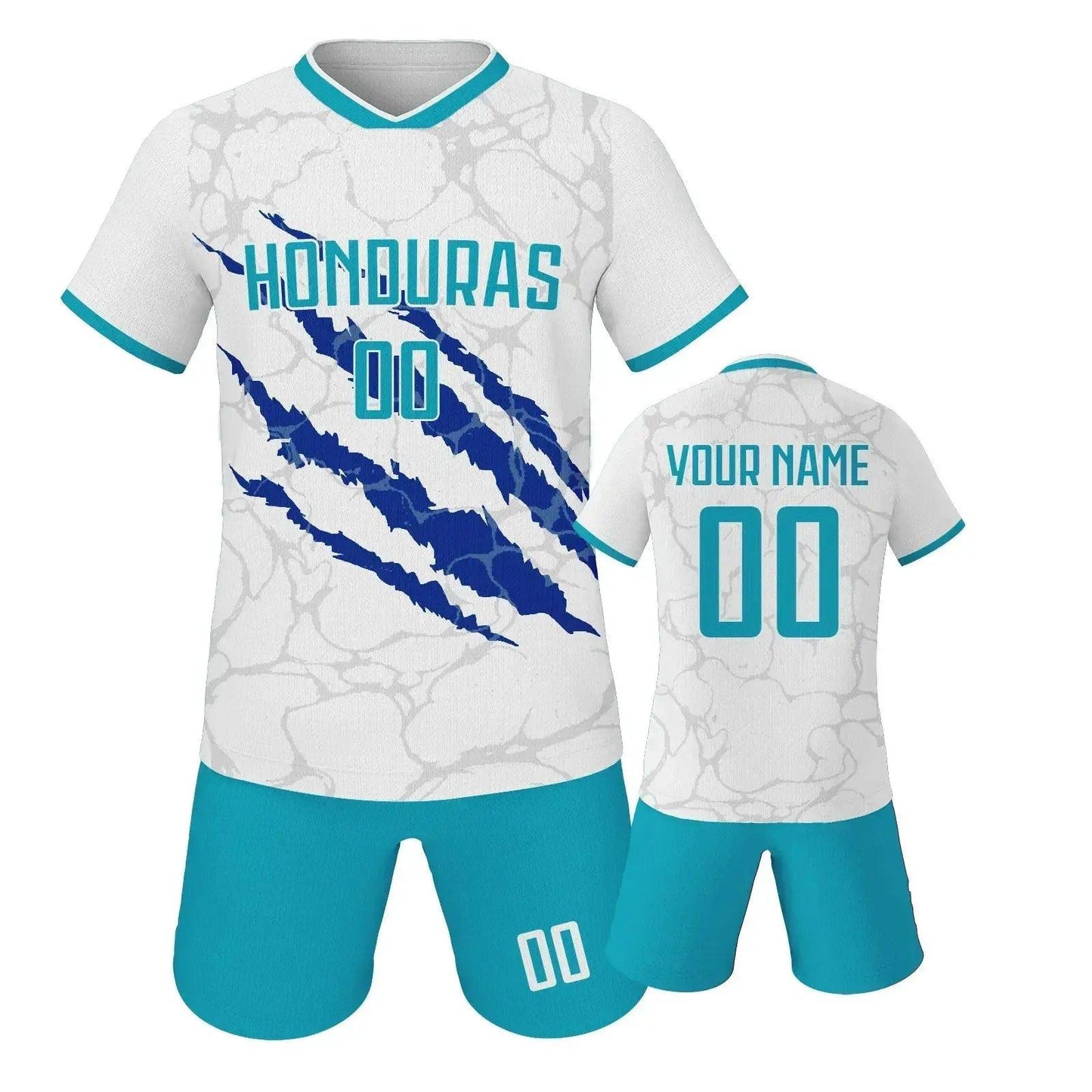 Custom Youth Soccer Jersey Set With Name And Number, Unisex Knit Kit For Ages 3-14 -  ToylandEU™