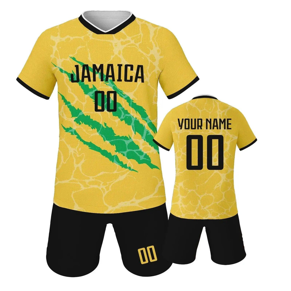  Custom Youth Soccer Jersey Set With Name And Number, Unisex Knit Kit For Ages 3-14 -  ToylandEU™