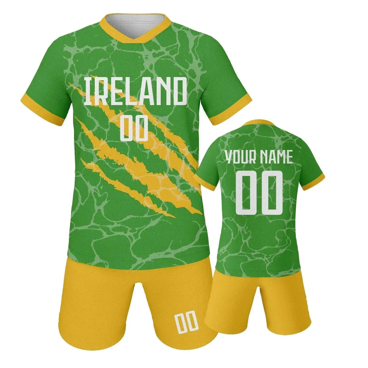  Custom Youth Soccer Jersey Set With Name And Number, Unisex Knit Kit For Ages 3-14 -  ToylandEU™