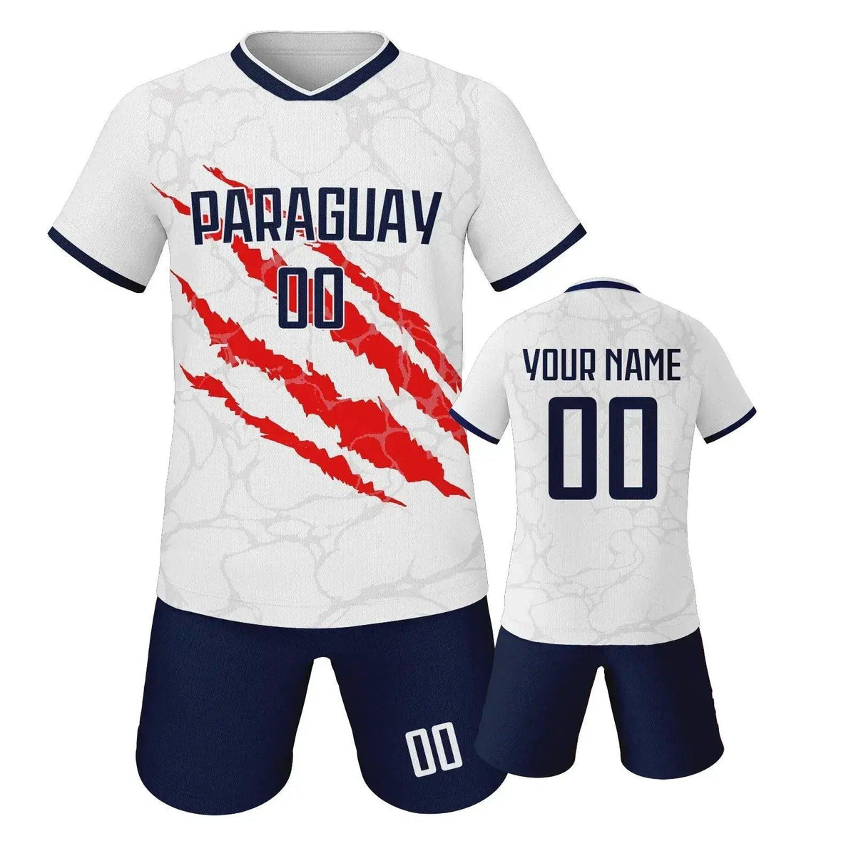  Custom Youth Soccer Jersey Set With Name And Number, Unisex Knit Kit For Ages 3-14 -  ToylandEU™