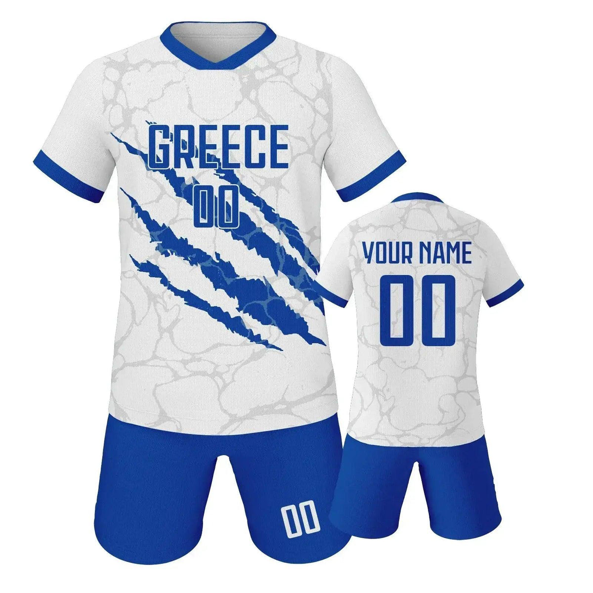  Custom Youth Soccer Jersey Set With Name And Number, Unisex Knit Kit For Ages 3-14 -  ToylandEU™