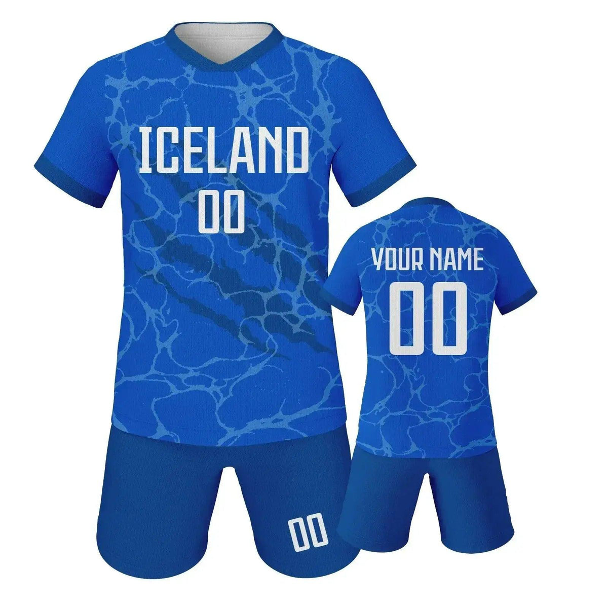  Custom Youth Soccer Jersey Set With Name And Number, Unisex Knit Kit For Ages 3-14 -  ToylandEU™