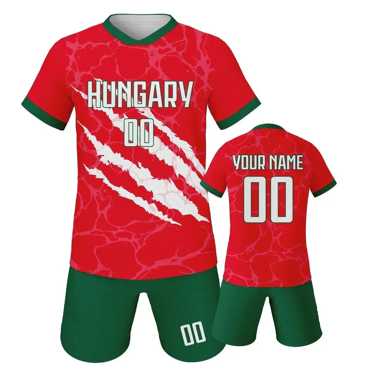  Custom Youth Soccer Jersey Set With Name And Number, Unisex Knit Kit For Ages 3-14 -  ToylandEU™