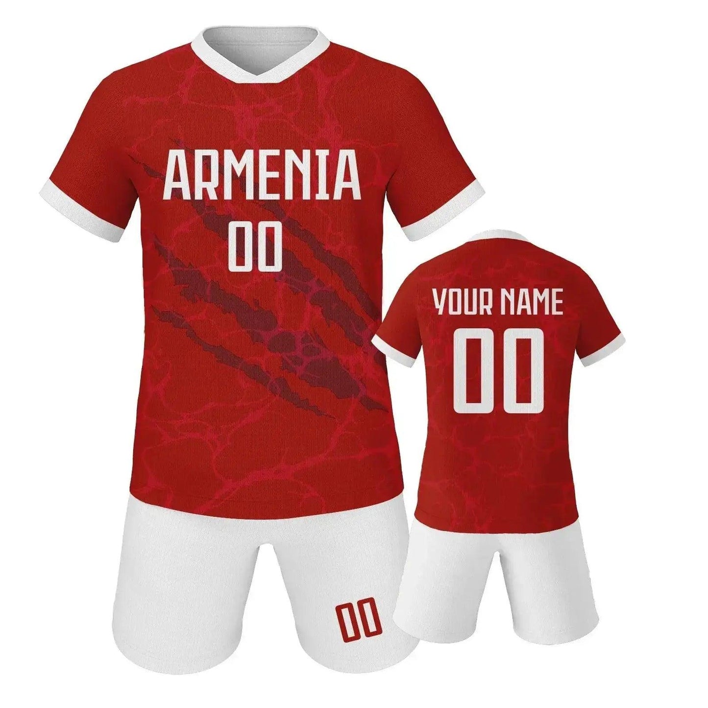  Custom Youth Soccer Jersey Set With Name And Number, Unisex Knit Kit For Ages 3-14 -  ToylandEU™