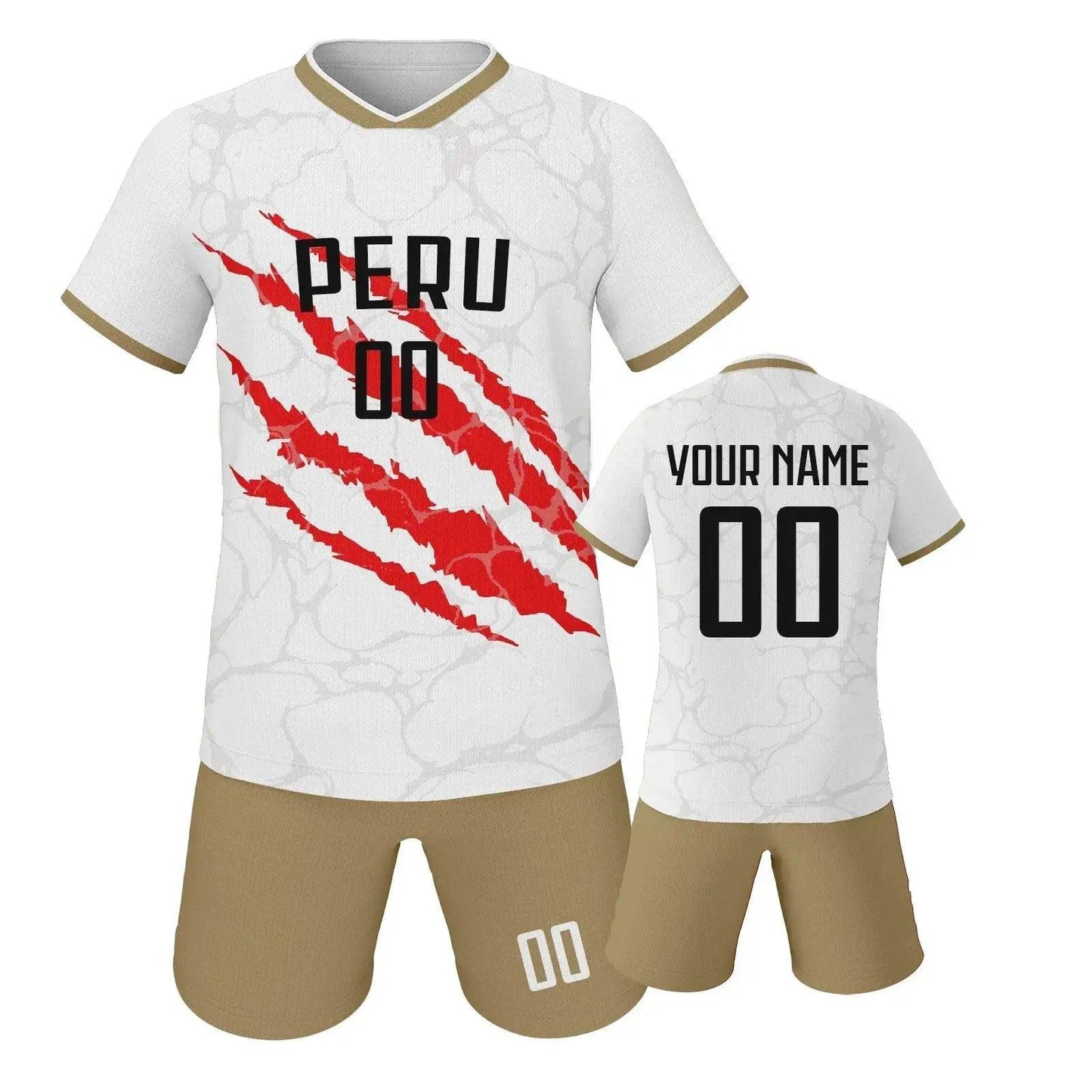  Custom Youth Soccer Jersey Set With Name And Number, Unisex Knit Kit For Ages 3-14 -  ToylandEU™