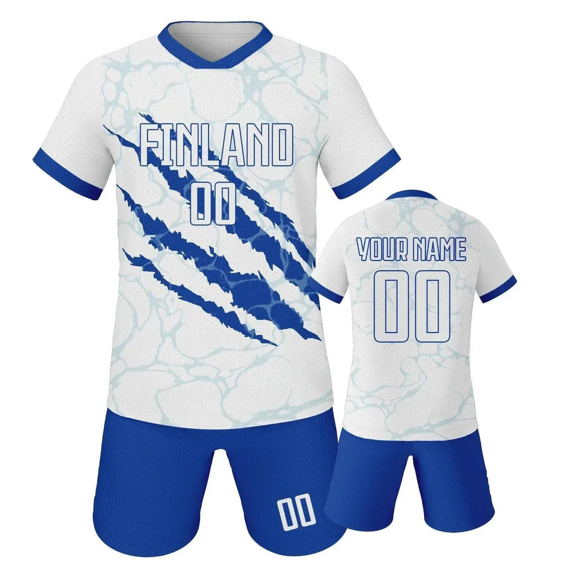  Custom Youth Soccer Jersey Set With Name And Number, Unisex Knit Kit For Ages 3-14 -  ToylandEU™