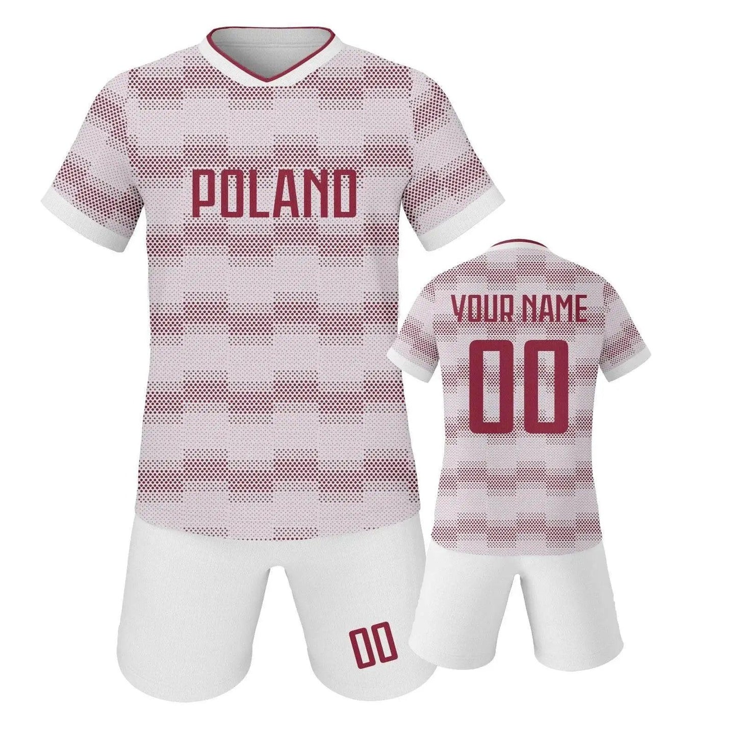  Personalized Kids Poland Soccer Jersey Set - Custom Name and Number Youth Training Uniform -  ToylandEU™