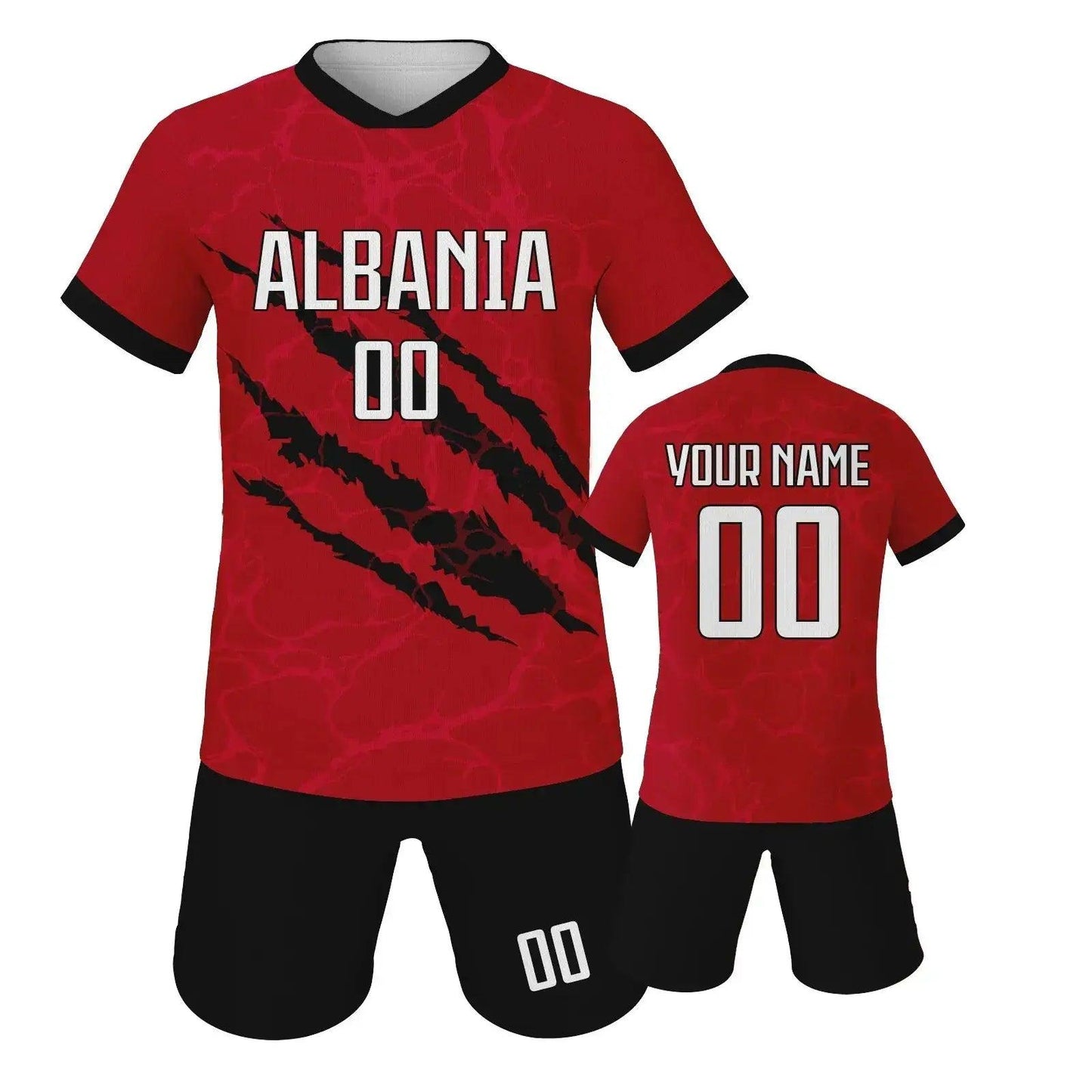  Kids Custom Portugal Netherlands Soccer Jersey Short Set Green Personalize With Name And Number -  ToylandEU™