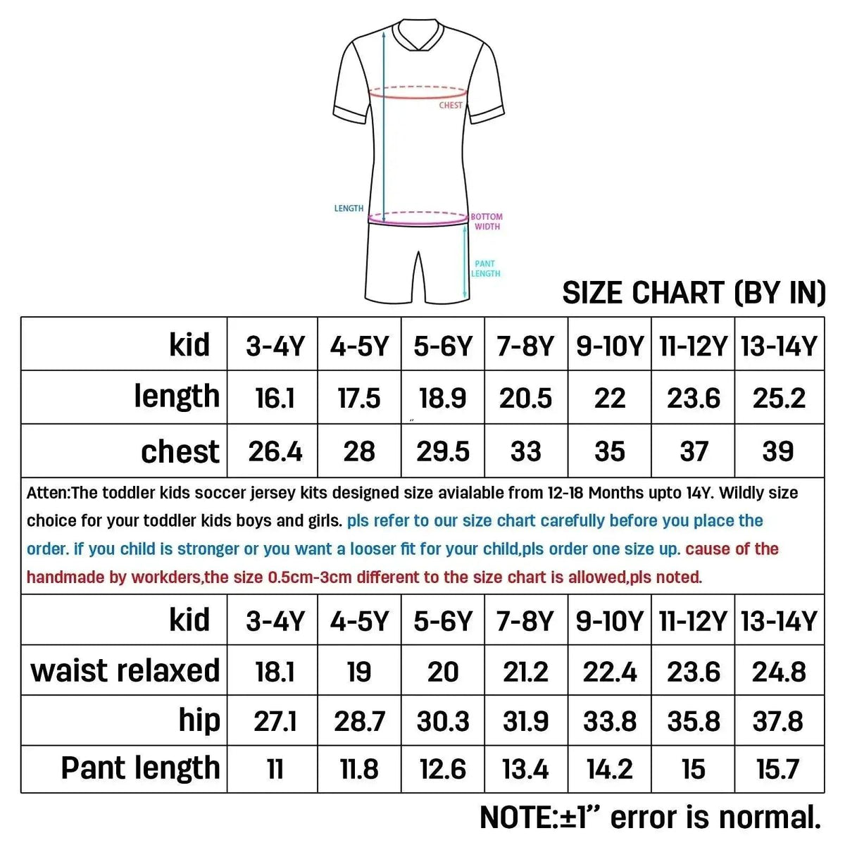  Personalized Kids' Soccer Jersey and Shorts Set - Customizable Football Uniform for Boys and Girls -  ToylandEU™