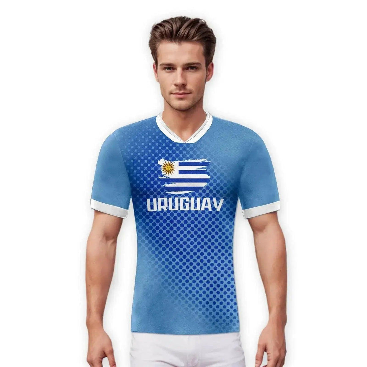  Personalized Uruguay Soccer Jersey for Men and Women - Breathable Custom Football Team Uniform with Name and Number for Youth Fans -  ToylandEU™