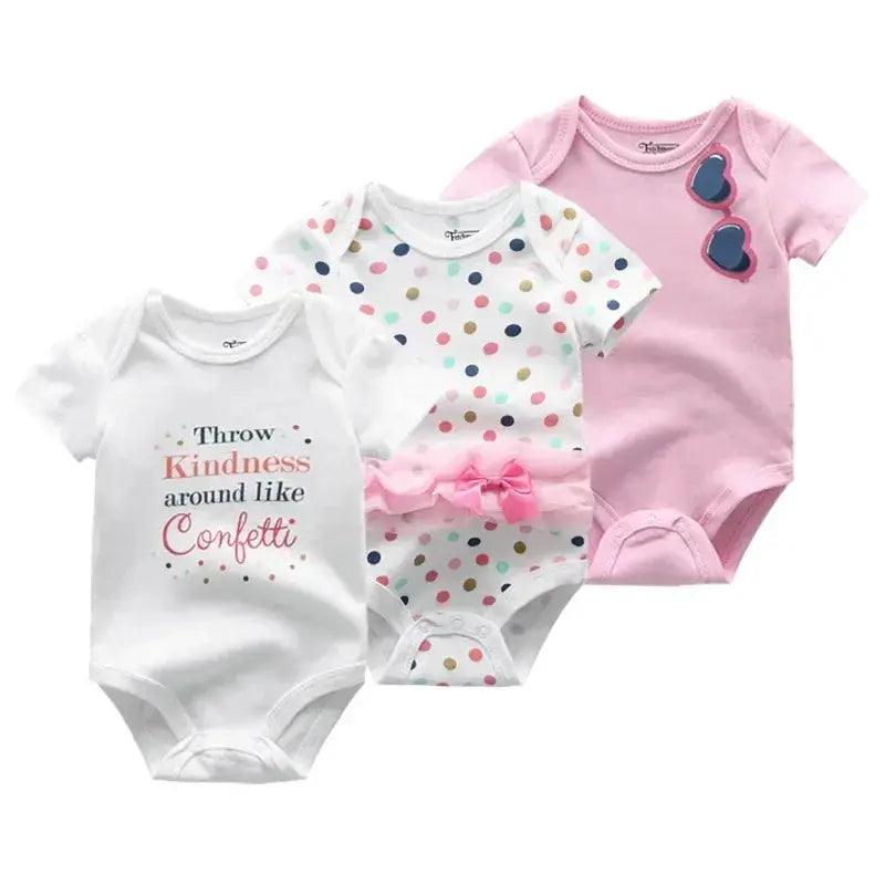  Soft 100 Cotton Baby Bodysuits 3 Pack Toyland EU -  ToylandEU™