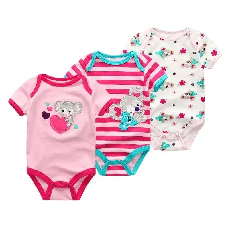  Soft 100 Cotton Baby Bodysuits 3 Pack Toyland EU -  ToylandEU™