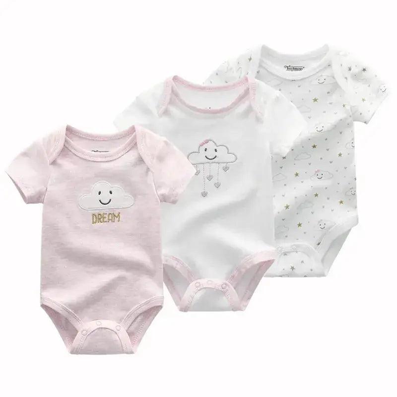  Soft 100 Cotton Baby Bodysuits 3 Pack Toyland EU -  ToylandEU™