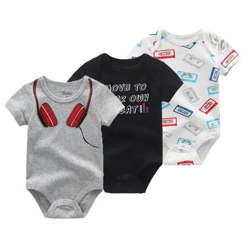  Soft 100 Cotton Baby Bodysuits 3 Pack Toyland EU -  ToylandEU™