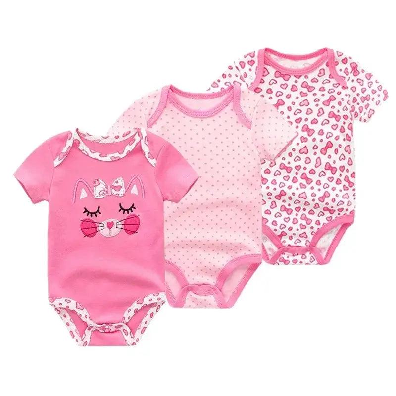  Soft 100 Cotton Baby Bodysuits 3 Pack Toyland EU -  ToylandEU™