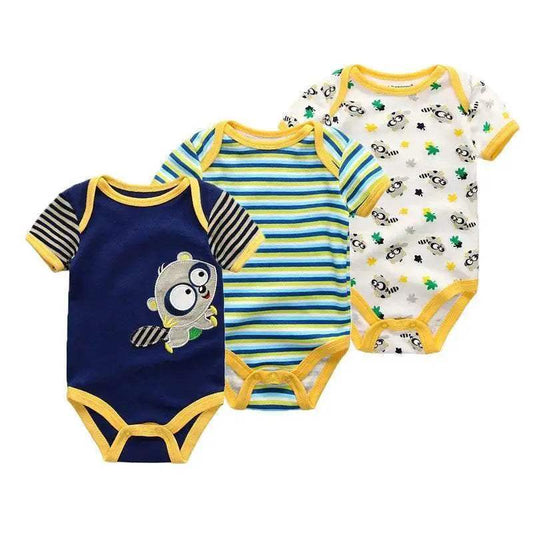  Soft 100 Cotton Baby Bodysuits 3 Pack Toyland EU -  ToylandEU™